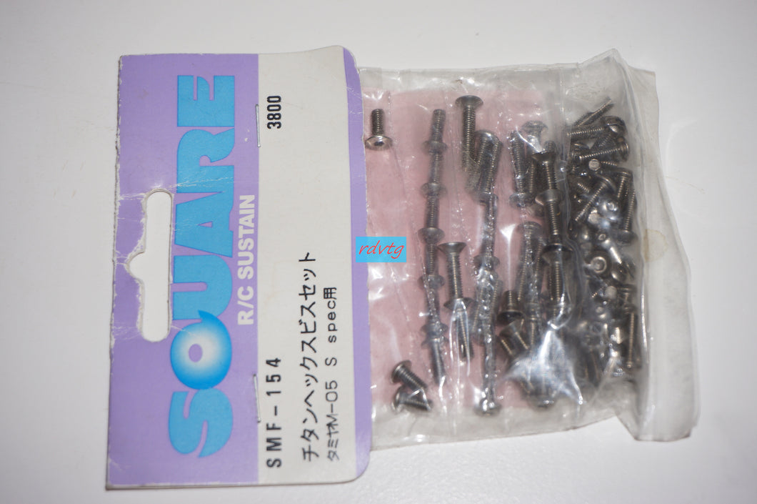 Tamiya M-05 S spec Titanium Screw Set (Square/SMF-154)