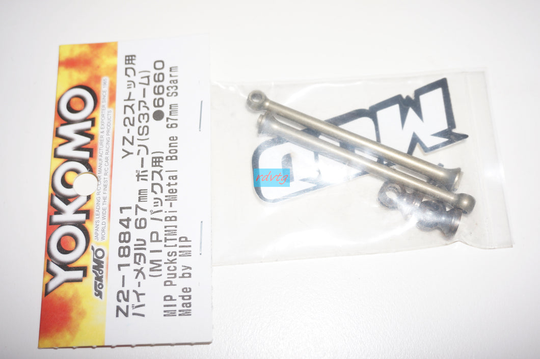 Yokomo YZ-2 Stock MIP Pucks[TM} Bi-Metal Bone 67mm S3Arm/Made by MIP (Z2-18841)