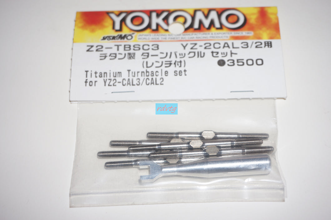 Yokomo YZ-2CAL3/CAL2 Titanium Turnbuckle Set (Z2-TBSC3)