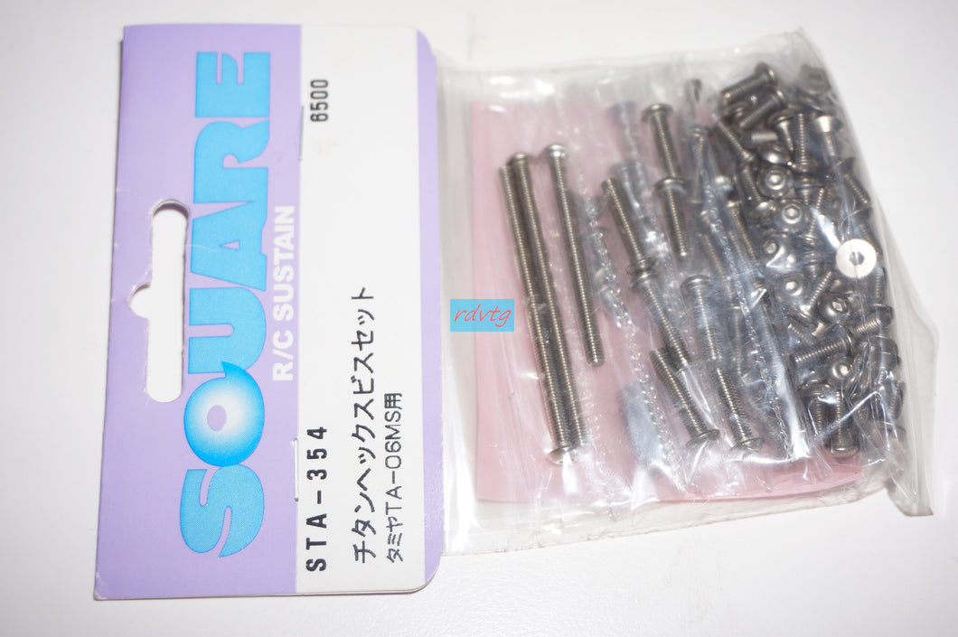 Tamiya TA06 MS Titanium Screw Set (Square/STA-354)