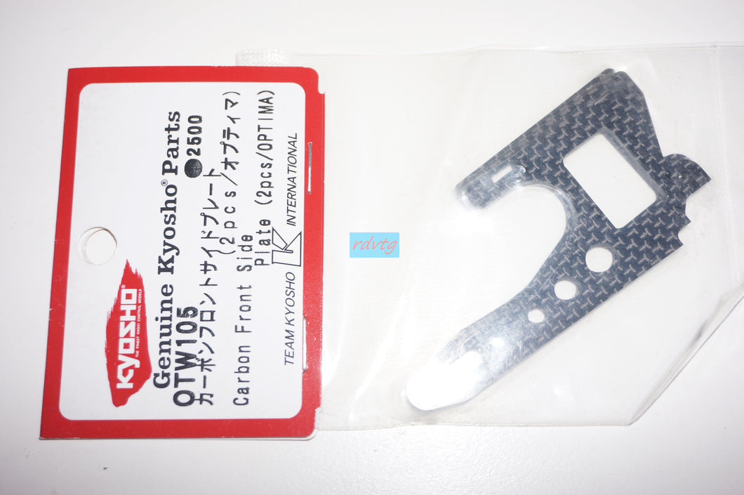 Kyosho Optima Carbon Front Side Plate (OTW105)