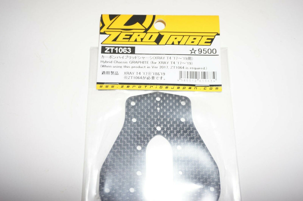 XRAY T4 Hybrid Chassis Graphite (ZERO TRIBE/ZT1063)